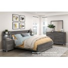 Zephyr Dark Grey Full Bed w/ Two Night Stands               