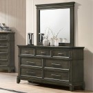 Houston Gray Dresser & Mirror                               