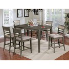 Fafnir 7-pc Counter Height Grey Dining Set                  