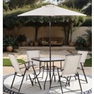 Fallone 6-Pc Biege Outdoor Dining Set                       