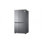 LG 24 cu ft Side-by-Side Silver Refrigerator                